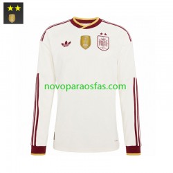 Camisolas Espanha Homem Visitante 2026-2027 Manga Comprida