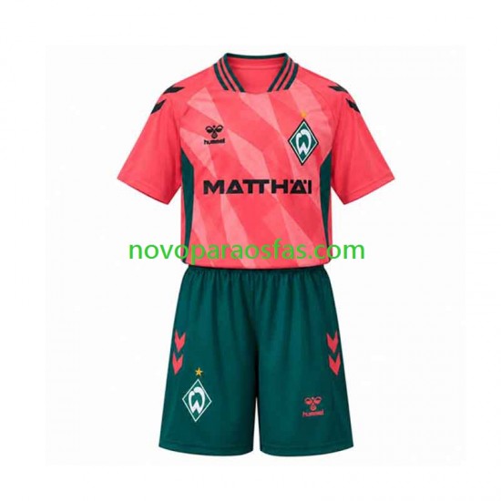 Camisolas Werder Bremen Criança Alternativo 2026-2027 Manga Curta