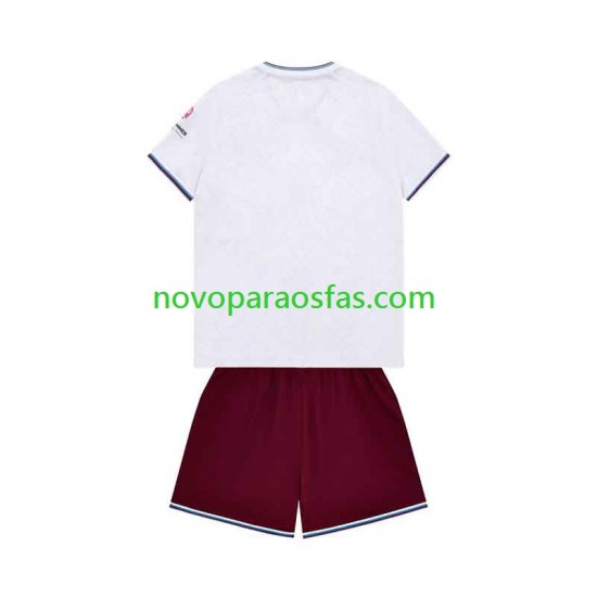 Camisolas West Ham United Criança Visitante 2026-2027 Manga Curta