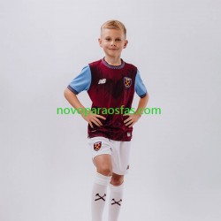 Camisolas West Ham United Criança Casa 2026-2027 Manga Curta