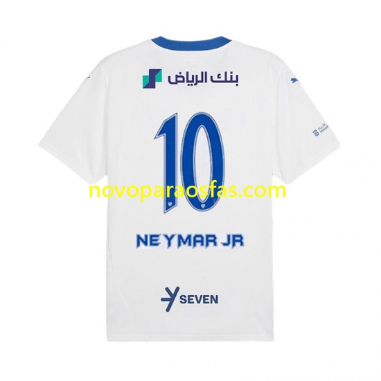 Camisolas Al Hilal Neymar JR 10 Homem Visitante 2024-2025 Manga Curta