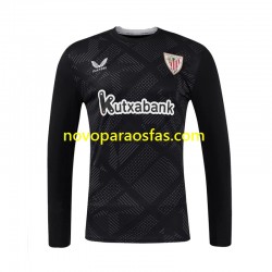 Camisolas Athletic Bilbao Guarda-redes Homem Casa 2024-2025 Manga Comprida