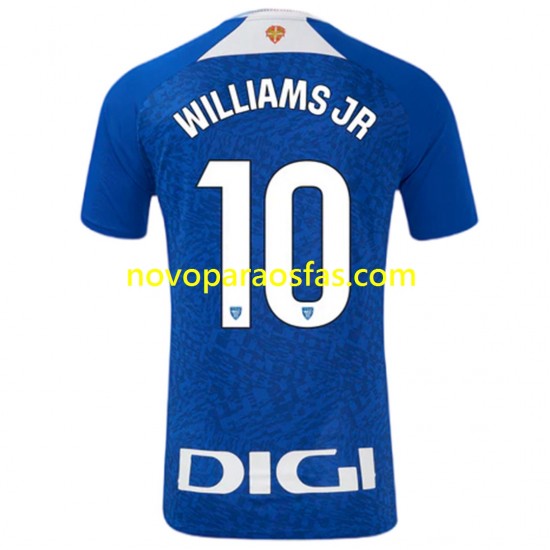 Camisolas Athletic Bilbao Williams JR 10 Homem Visitante 2024-2025 Manga Curta