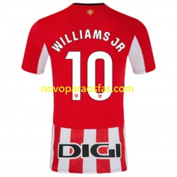 Camisolas Athletic Bilbao Williams JR 10 Homem Casa 2024-2025 Manga Curta