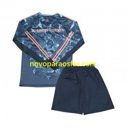 Camisolas Bayern de Munique Criança Visitante 2024-2025 Manga Comprida