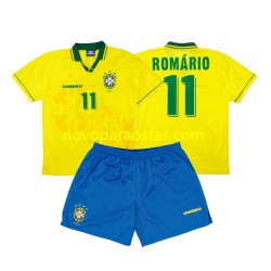 Camisolas Brasil Romario 11 Retro Criança Casa 1994 Manga Curta