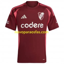 Camisolas CA River Plate Homem Visitante 2024-2025 Manga Curta