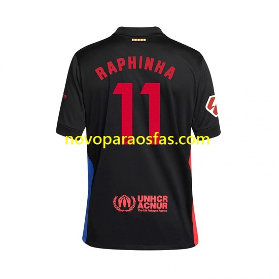Camisolas FC Barcelona RAPHINHA 11 Homem Alternativo 2024-2025 Manga Curta
