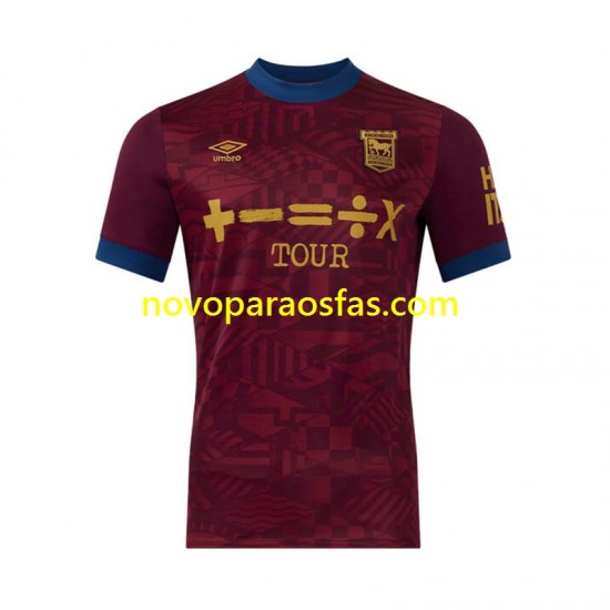 Camisolas Ipswich Town Homem Visitante 2024-2025 Manga Curta