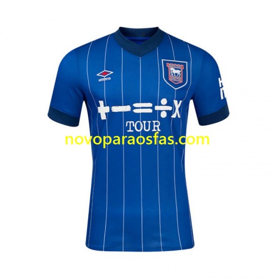 Camisolas Ipswich Town Homem Casa 2024-2025 Manga Curta
