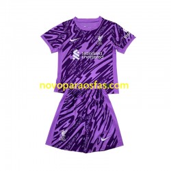 Camisolas Liverpool Guarda-redes Criança Alternativo 2024-2025 Manga Curta