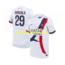 Camisolas Paris Saint-Germain Bradley Barcola 29 Homem Visitante 2024-2025 Manga Curta