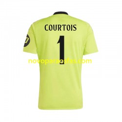 Camisolas Real Madrid COURTOIS 1 Guarda-redes Homem Alternativo 2024-2025 Manga Curta