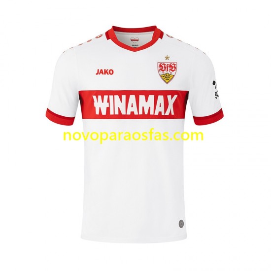 Camisolas VfB Stuttgart Homem Casa 2024-2025 Manga Curta