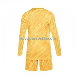 Camisolas França Guarda-redes Criança Casa Euro 2024 Manga Comprida