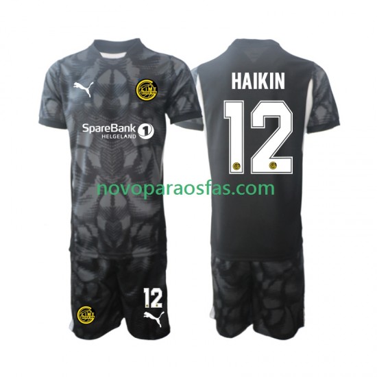 Camisolas FK Bodø/Glimt Nikita Haikin 12 Guarda-redes Criança Casa 2025 Manga Curta