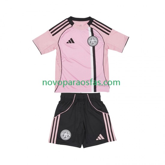 Camisolas Leicester City Criança Alternativo 2025-2026 Manga Curta