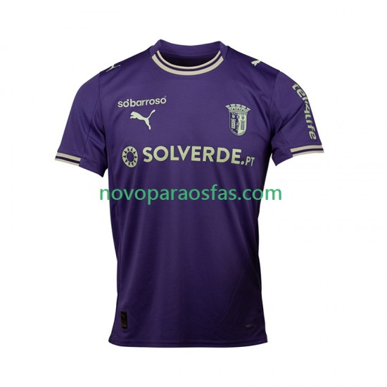 Camisolas SC Braga Homem Visitante 2025-2026 Manga Curta