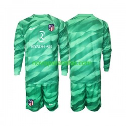 Camisolas Atlético Madrid Green color Guarda-redes Criança Visitante 2023-2024 Manga Comprida
