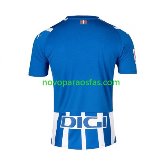 Camisolas Deportivo Alaves Homem Casa 2023-2024 Manga Curta