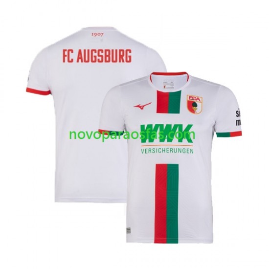 Camisolas FC Augsburg Homem Casa 2023-2024 Manga Curta