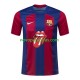 Camisolas FC Barcelona Rolling Stones Homem Casa 2023-2024 Manga Curta