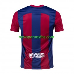 Camisolas FC Barcelona Rolling Stones Homem Casa 2023-2024 Manga Curta