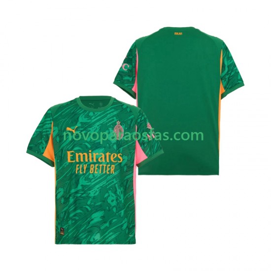 Camisolas AC Milan Guarda-redes Homem Visitante 2025-2026 Manga Curta