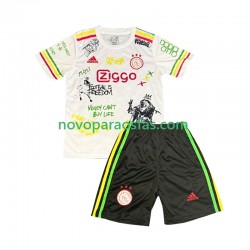 Camisolas AFC Ajax Bob Marley Special Criança Casa 2025-2026 Manga Curta