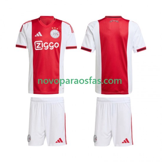 Camisolas AFC Ajax Criança Casa 2025-2026 Manga Curta
