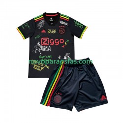 Camisolas AFC Ajax Special Bob Marley Criança Casa 2025-2026 Manga Curta