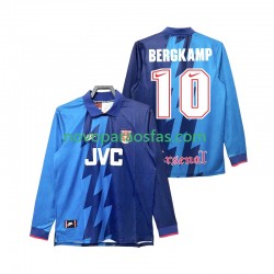 Camisolas Arsenal Bergkamp 10 1995 1996 Retro Homem Visitante Manga Comprida