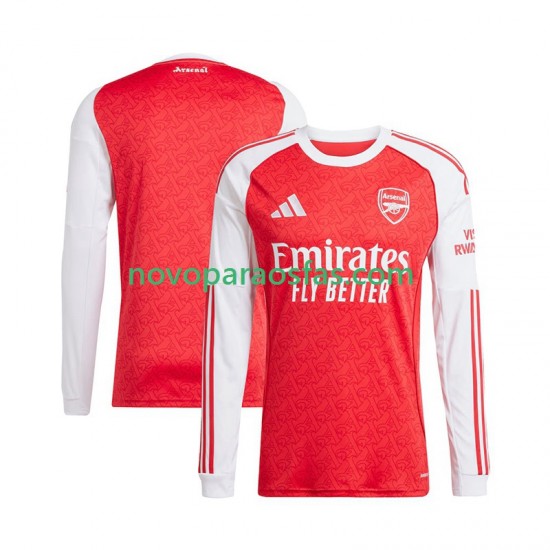 Camisolas Arsenal Homem Casa 2025-2026 Manga Comprida