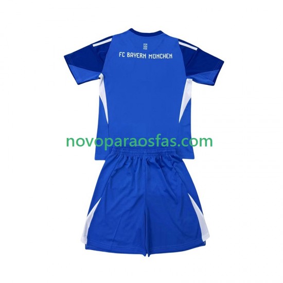 Camisolas Bayern de Munique Guarda-redes Criança Visitante 2025-2026 Manga Curta