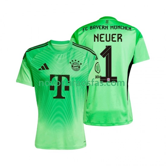 Camisolas Bayern de Munique Manuel Neuer 1 Guarda-redes Homem Casa 2025-2026 Manga Curta
