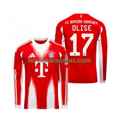 Camisolas Bayern de Munique Michael Olise 17 Homem Casa 2025-2026 Manga Comprida