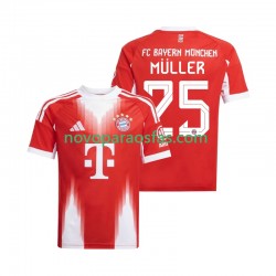 Camisolas Bayern de Munique Thomas Muller 25 Homem Casa 2025-2026 Manga Curta