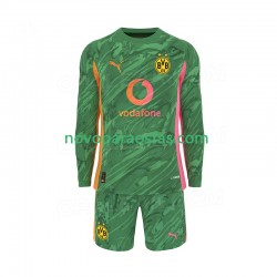 Camisolas Borussia Dortmund Guarda-redes Criança Casa 2025-2026 Manga Comprida