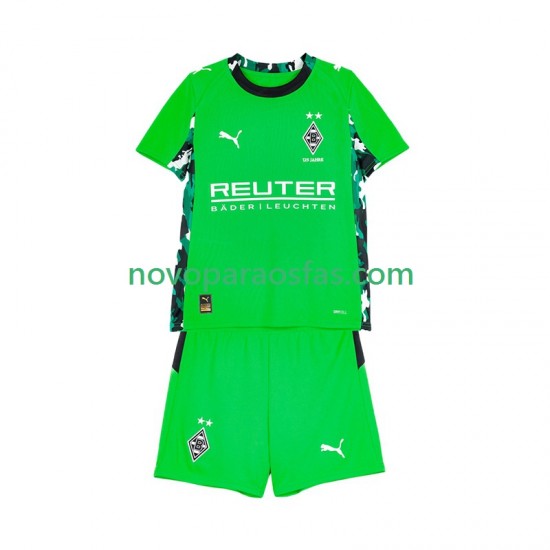 Camisolas Rússia Bo Monchengladbach Criança Visitante 2025-2026 Manga Curta