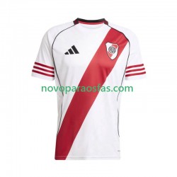 Camisolas CA River Plate Homem Casa 2025-2026 Manga Curta