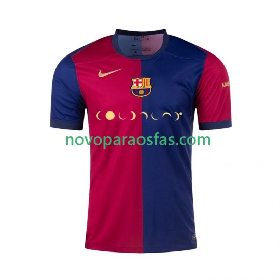 Camisolas FC Barcelona Coldplay Homem Casa 2024-2025 Manga Curta