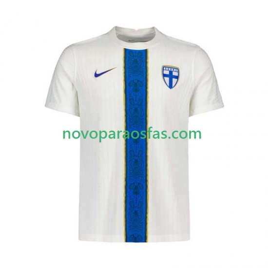 Camisolas Finlândia Homem Casa 2025 Manga Curta