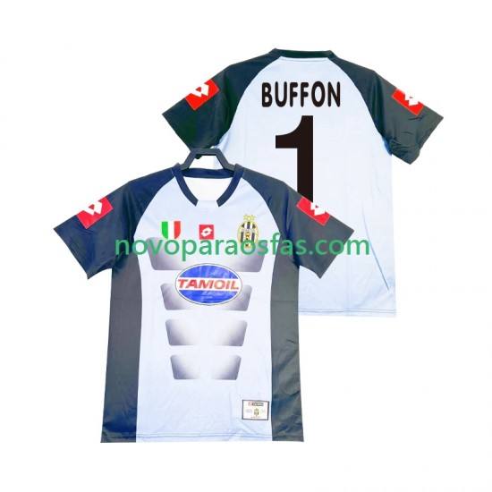 Camisolas Juventus Buffon 1 Guarda-redes Retro Homem Casa 2002-2003 Manga Curta