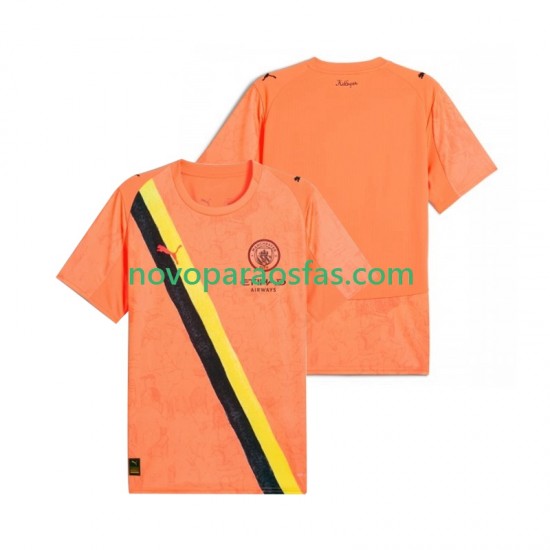 Camisolas Manchester City UPER Guarda-redes Homem Criança Casa 2025-2026 Manga Curta