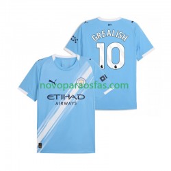 Camisolas Manchester City Jack Grealish 10 Homem Casa 2025-2026 Manga Curta