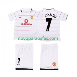 Camisolas Manchester United Cristiano Ronaldo 7 2003 2005 Retro Criança Casa Manga Curta