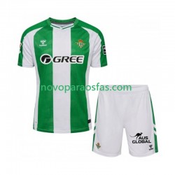 Camisolas Real Betis Criança Casa 2025-2026 Manga Curta