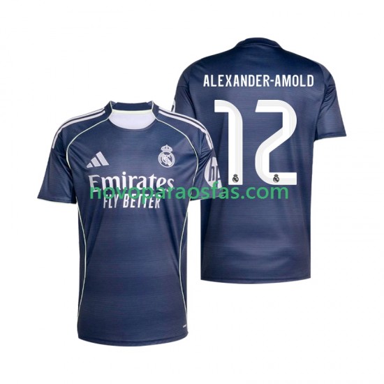 Camisolas Real Madrid Alexander-Arnold 12 Homem Visitante 2025-2026 Manga Curta