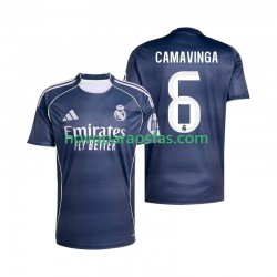 Camisolas Real Madrid Camavinga 6 Homem Visitante 2025-2026 Manga Curta