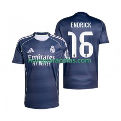 Camisolas Real Madrid Endrick 16 Homem Visitante 2025-2026 Manga Curta